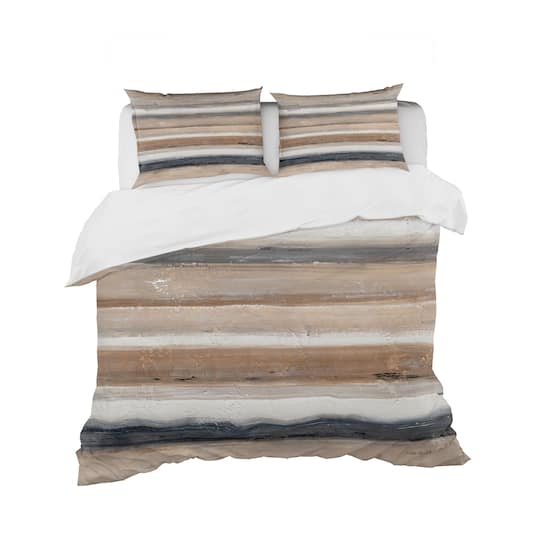 Designart 'Geometric Circle Natural Balance III' Geometric Bedding Set - Duvet Cover & Shams